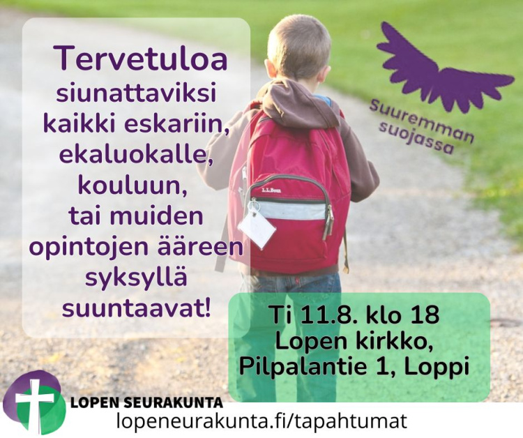 kouluun siunaaminen